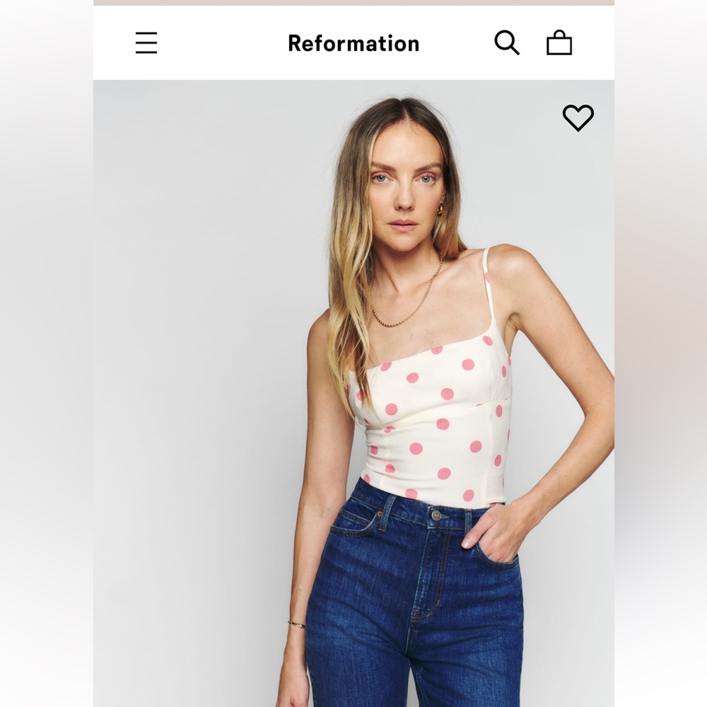 Reformation  Grace Top
Color: Andie
Size: 4
